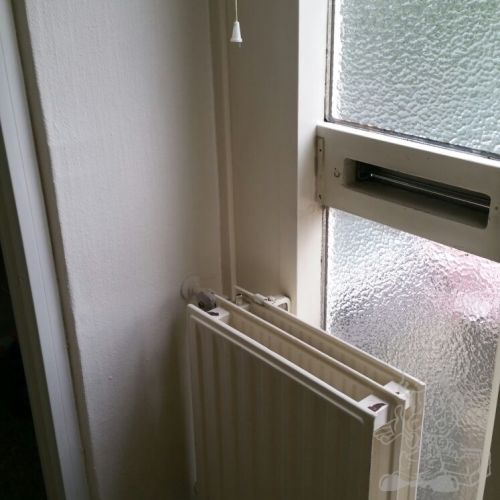 radiator in de hal oude situatie